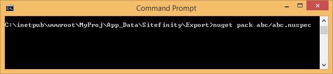 generate nuget generate nuget