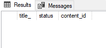 No results in the DB No results in the DB