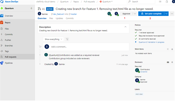 ApproveAndCommit ApproveAndCommit