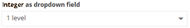 Integer as dropdown Integer as dropdown