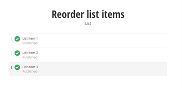 Reorder Reorder