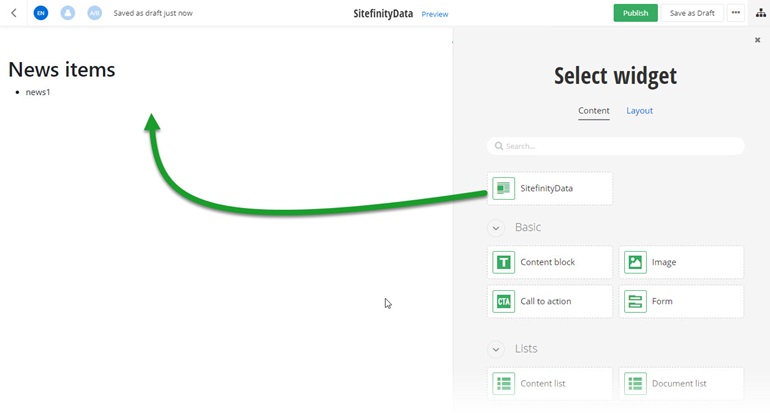 SitefinityData SitefinityData