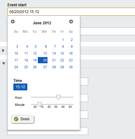 DateField in Write mode DateField in Write mode