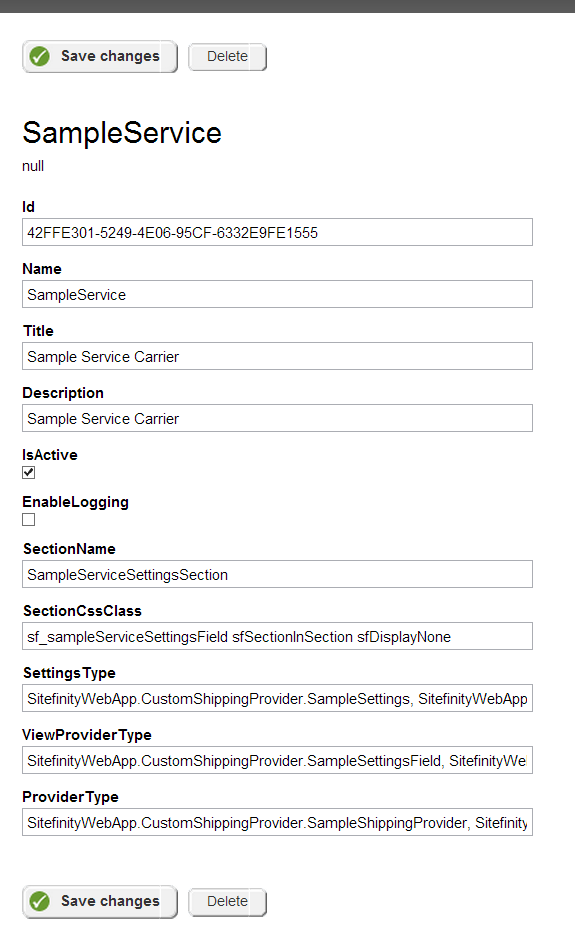 sampleProviderImplementationScreen