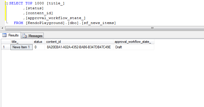 workflowDBsaveDraft Save item as draft - state of the database