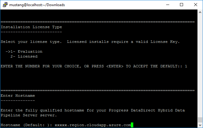 hostname configuration