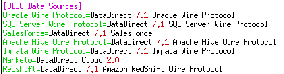 ODBC Data Sources ODBC Data Sources