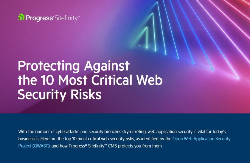 Sitefinity Security Infographic Sitefinity Security Infographic