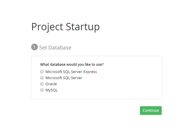 Sitefinity Database Configuration