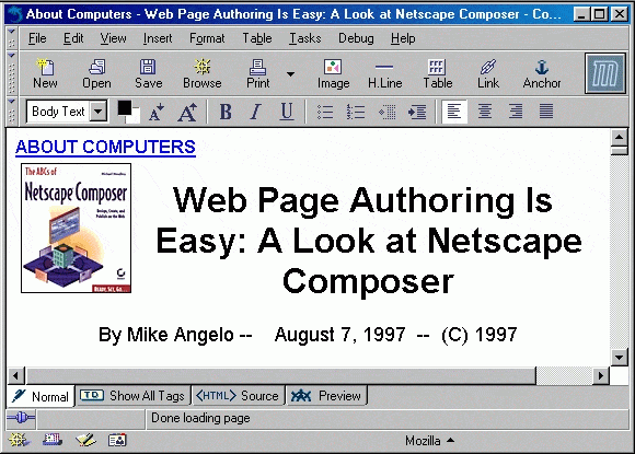 Mozilla Composer Mozilla Composer