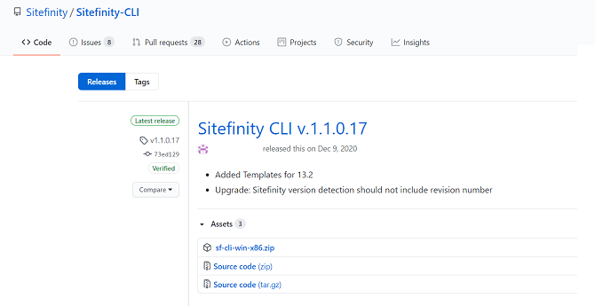 Sitefinity GitHub CLI