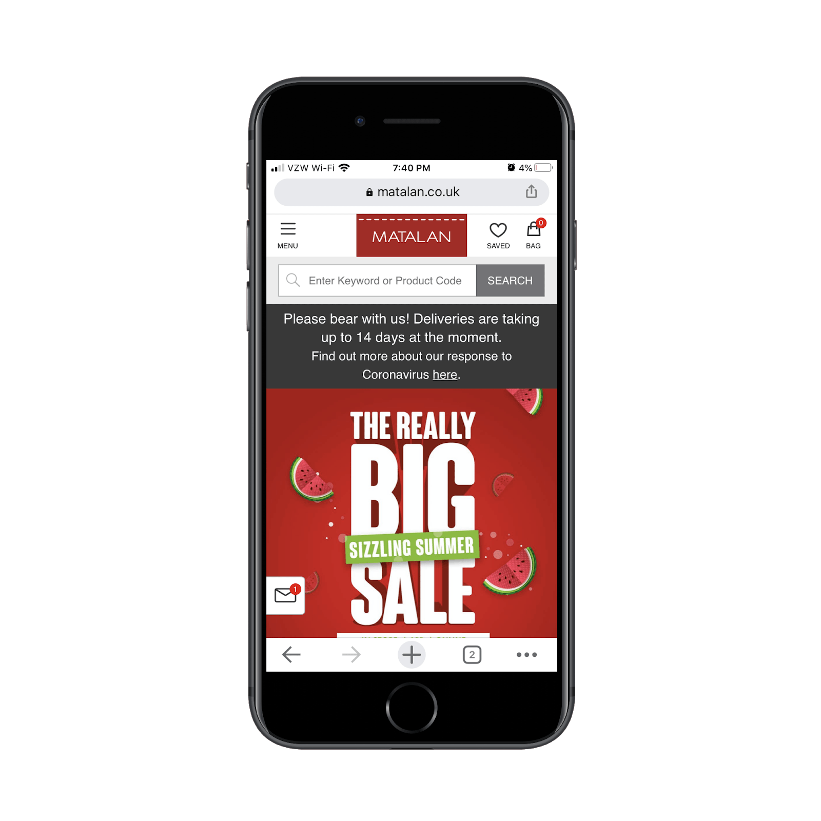 Matalan Mobile Search Bar Header Test 2021 Matalan Mobile Search Bar Header Test 2021