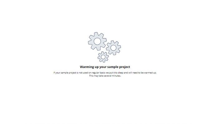 Sitefinity Warmup Screen Sitefinity Warmup Screen