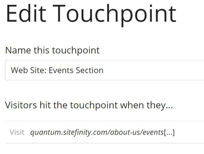 edit touchpoint