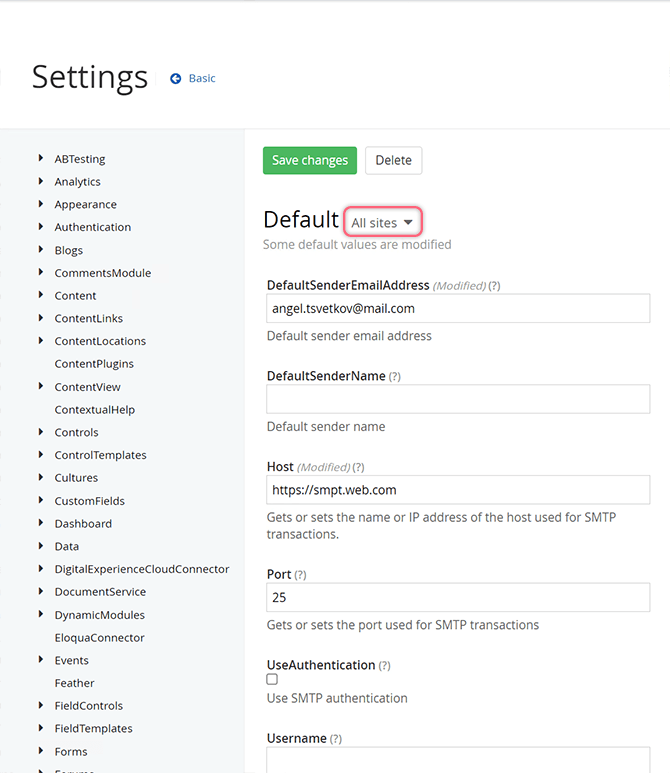 Custom Configurations Global Administrator Custom Configurations Global Administrator
