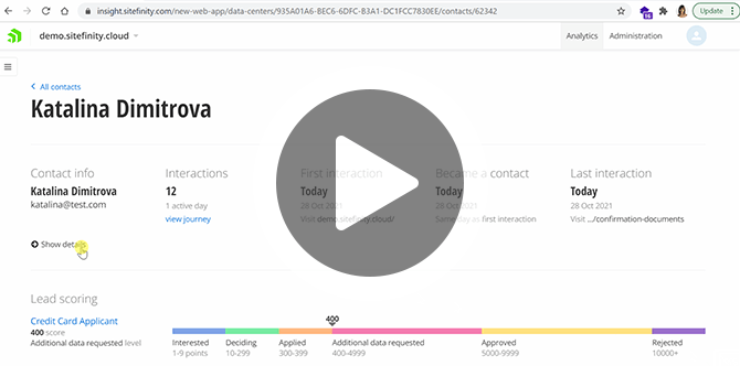 Sitefinity Insight Form Tracking