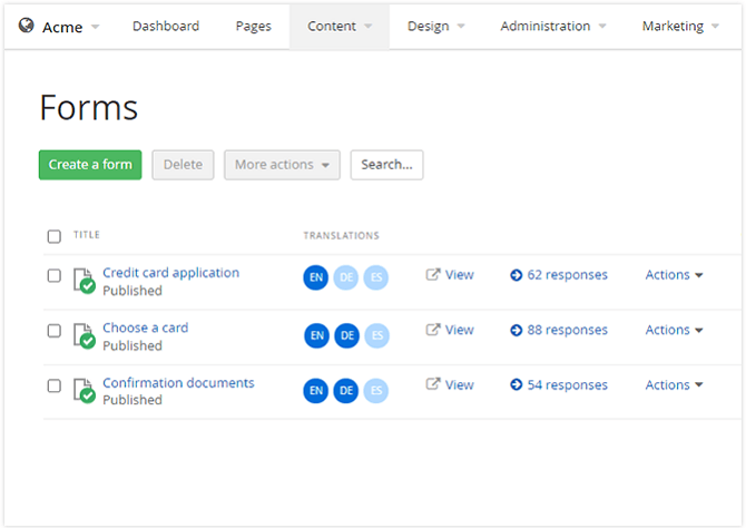 Sitefinity Forms