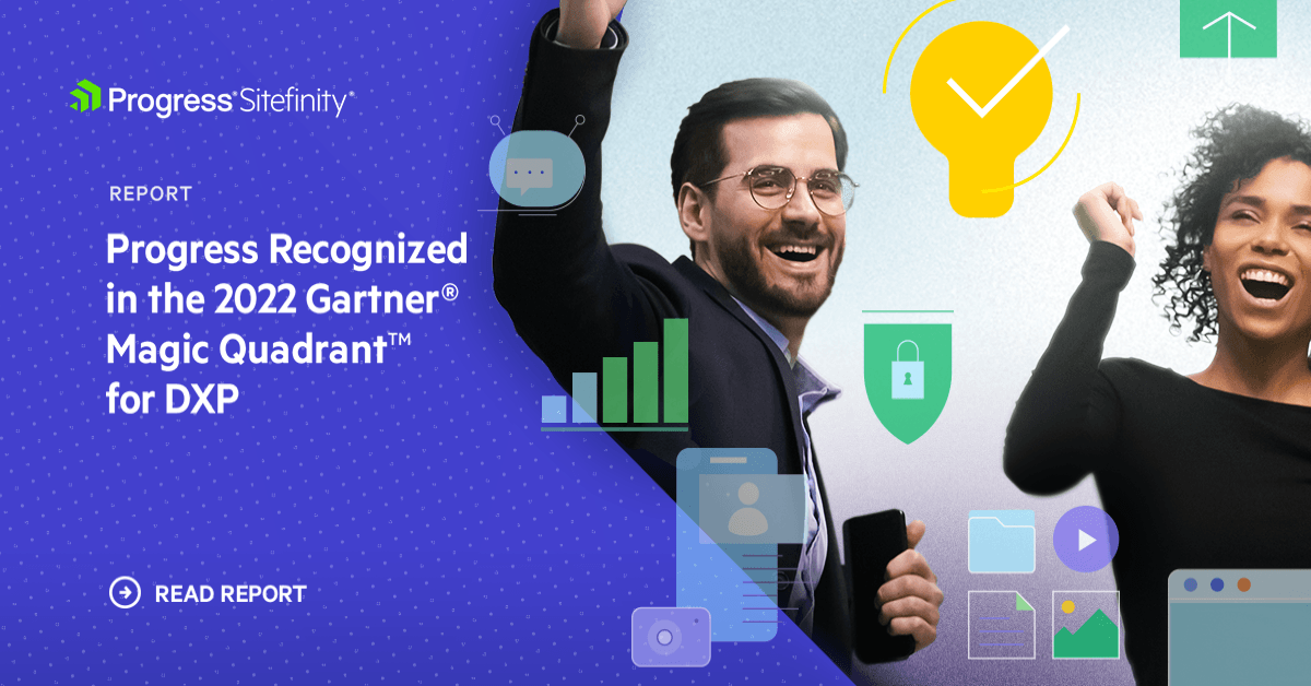 Progress Sitefinity in 2022 Gartner DXP Magic Quadrant