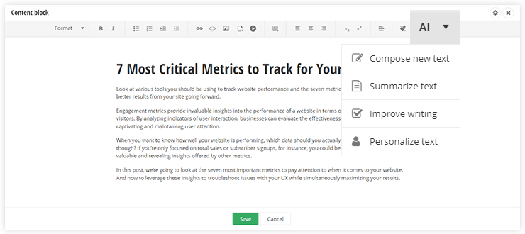 AI-Assisted Content Authoring AI-Assisted Content Authoring