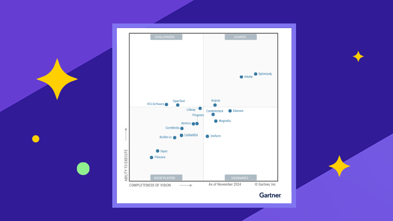 Sitefinity Gartner MQ DXP