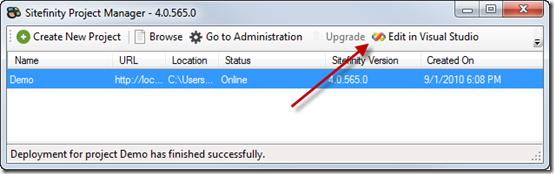 Opening a Sitefinity 4.0 project in Visual Studio