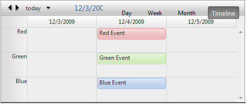 Custom Events Schedule View