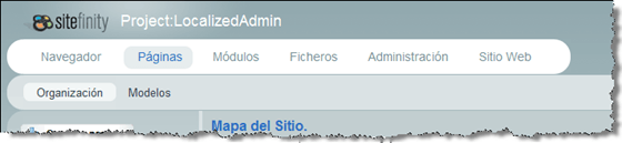 Sitefinity translated to Spanish