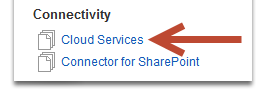 Sitefinity Cloud Services Connector