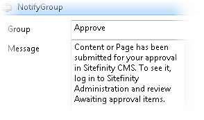 Sitefinity Workflow Notify Group Image