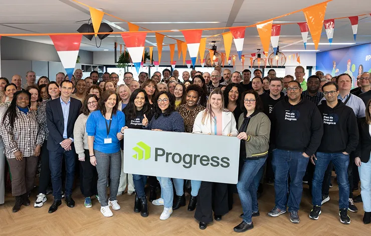 progress employees in the office