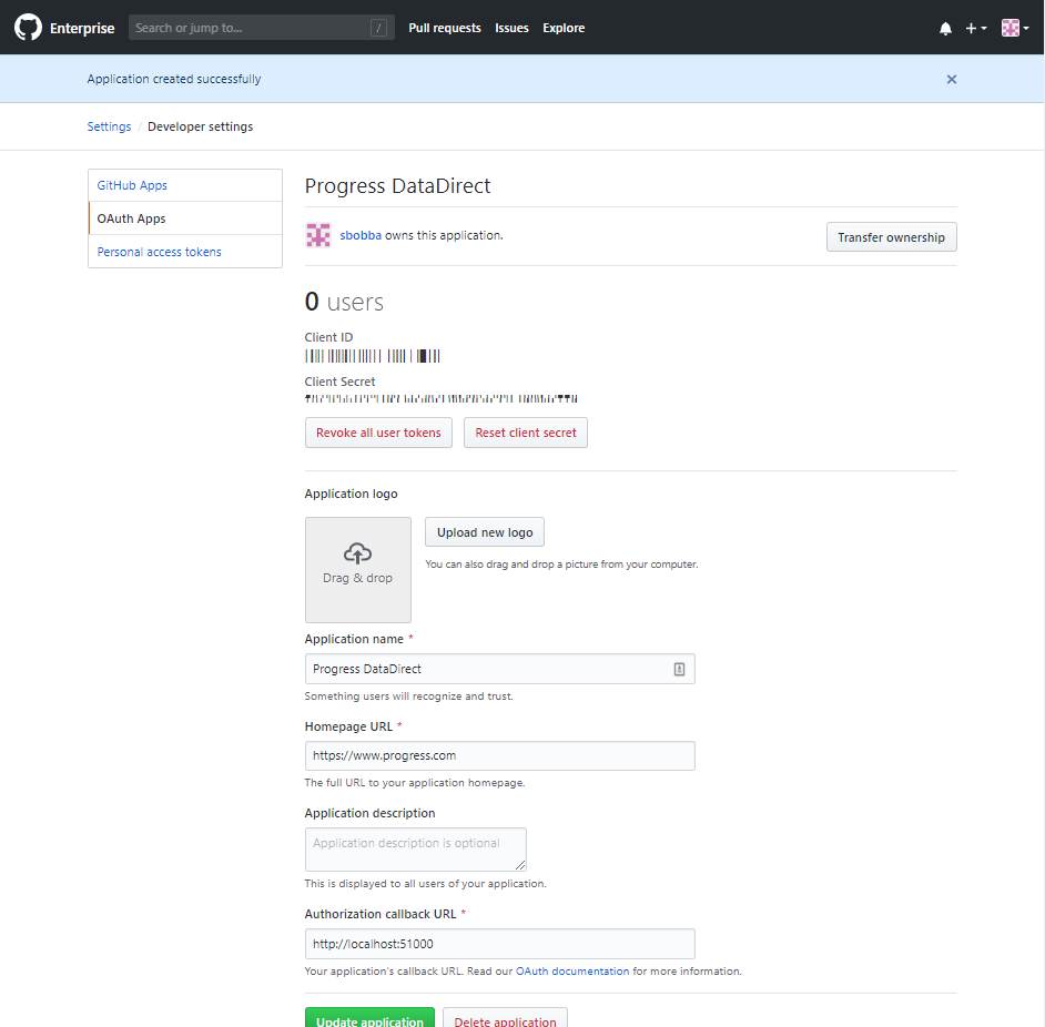 Save OAuth Credentials Save OAuth Credentials