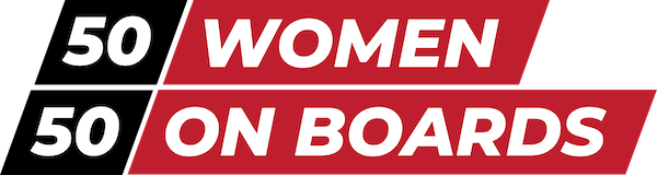 5050 women on boards logo