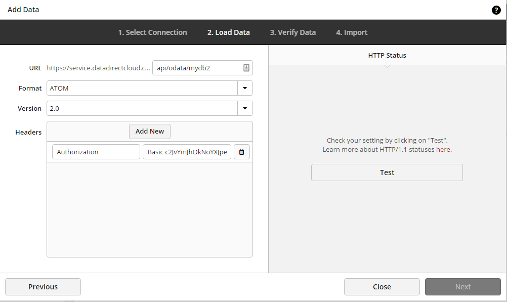 Add Data form