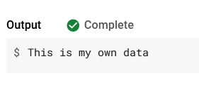 result with our own data result with our own data
