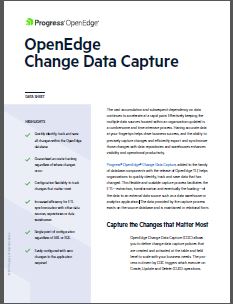 OpenEdge Change Data Capture