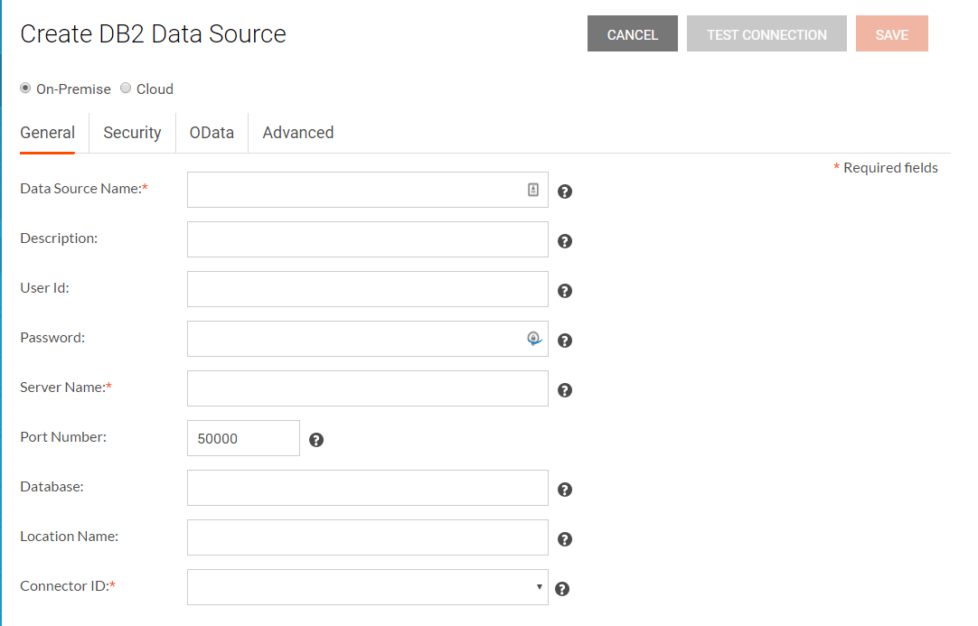 Choose DB2 as your data store
