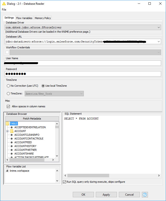 SQL script with multiple DB data outputs - KNIME Analytics