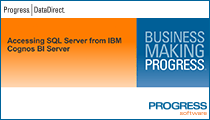 Accessing SQL Server from IBM Cognos BI Server