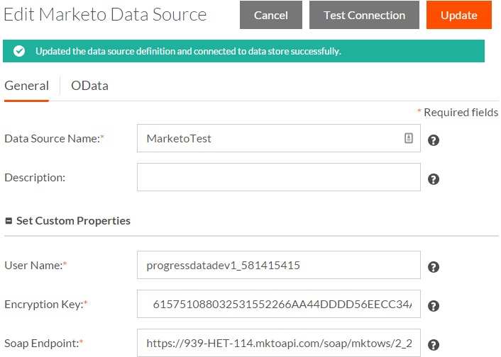 Edit Marketo Data Source