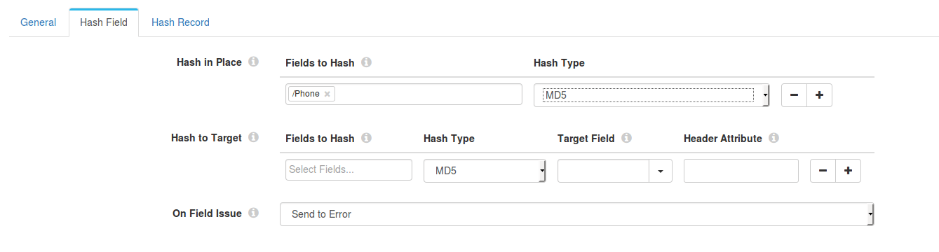 Enter the name of the field or column with forward slash as prefix