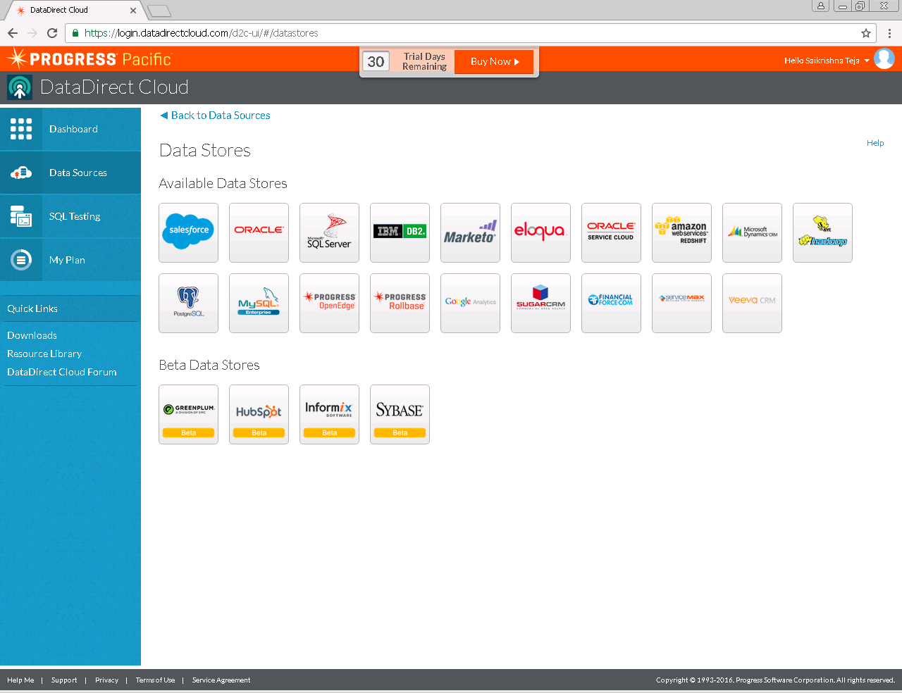 Click on New Data Sources Click on New Data Sources