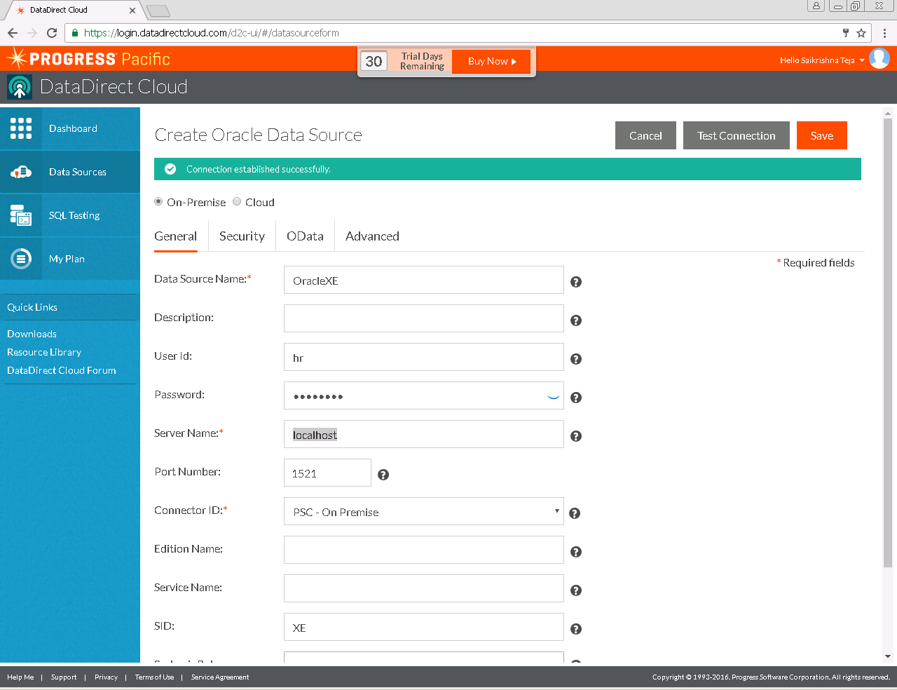 Change the default radio button from “On-Premise” to “Cloud” Change the default radio button from “On-Premise” to “Cloud”