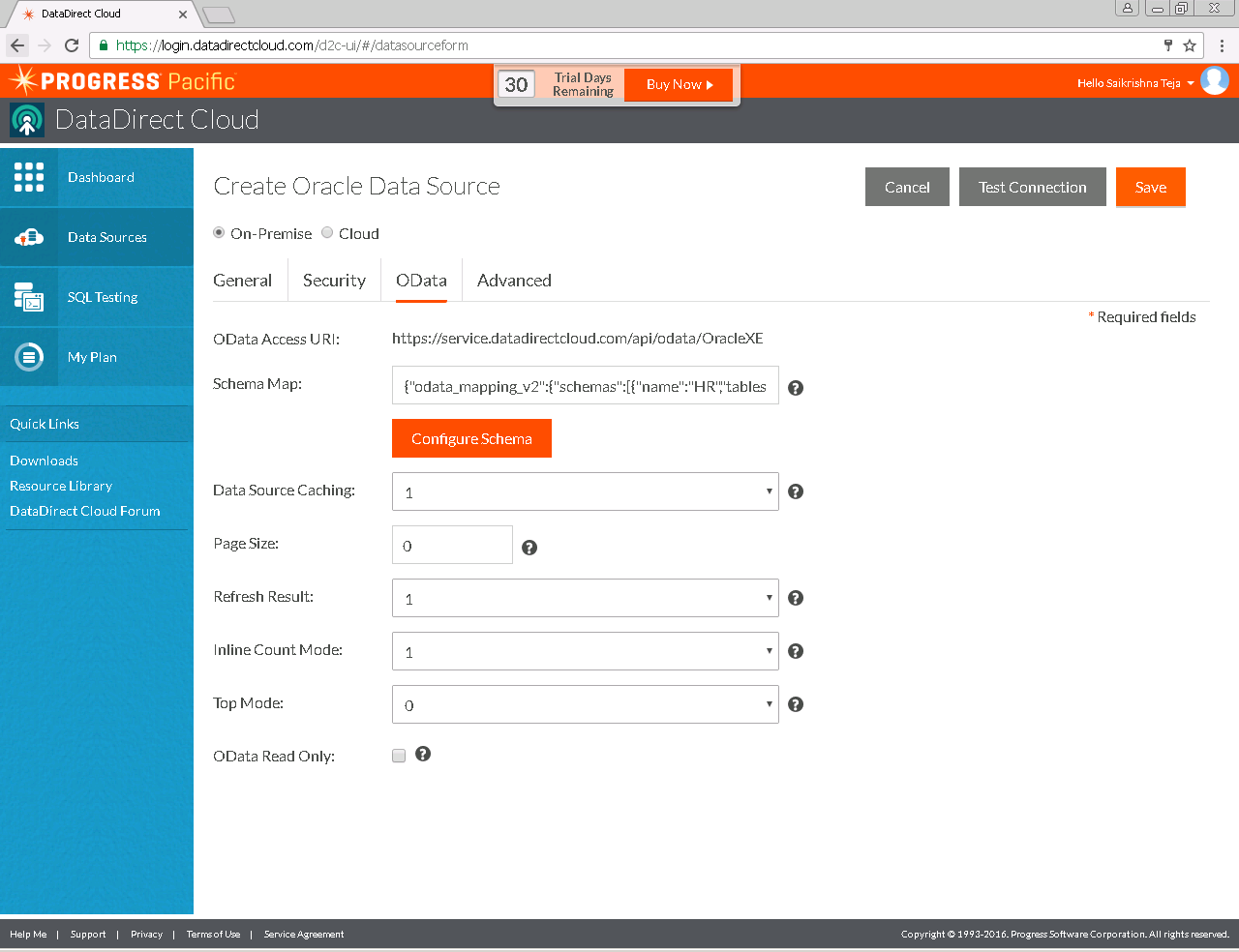 OData page OData page