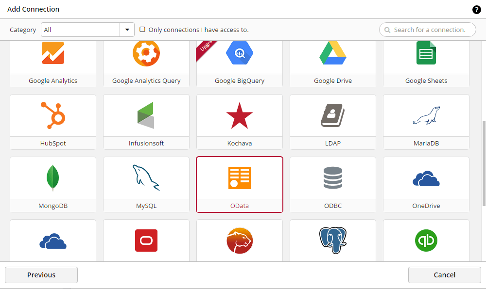 List of data sources that ClicData supports