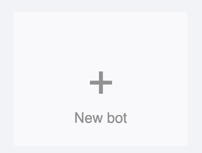 create a new bot create a new bot
