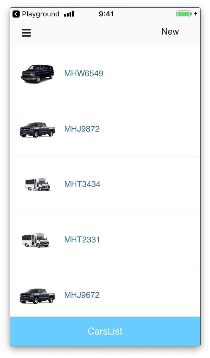Mobile app on device