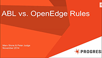 ABL vs OpenEdge Rules Webinar