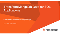 Transform MongoDB Data for SQL Applications