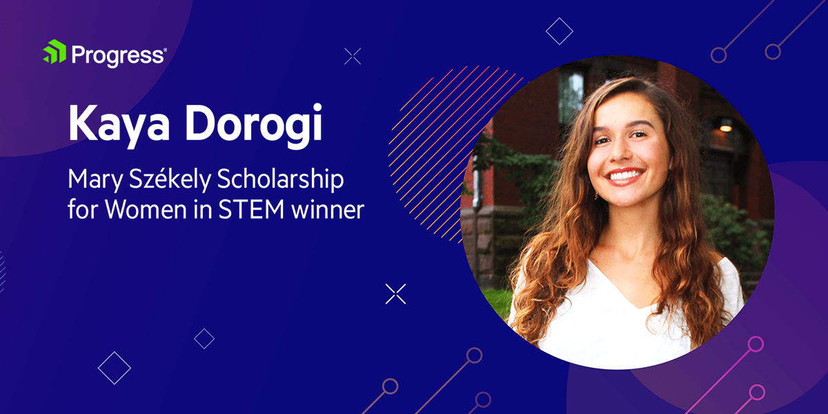 Progress Awards Mary Székely Scholarship for Women in STEM to Kaya Dorogi