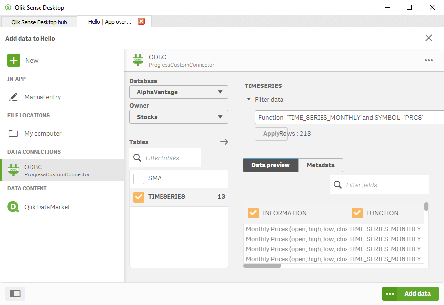 Qlik Certified BI Connector